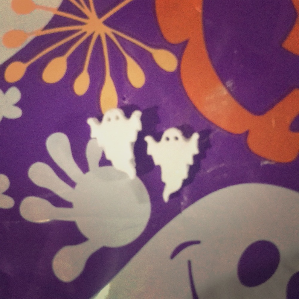 Handmade ghost earrings